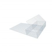 Коробчатый габион с армирующей панелью 6х2х1м (цинк+пвх, 2,7/3,7 мм, ячейка 8х10)