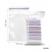 Пакеты-грипперы с замком zip-lock (зип-лок) 150 x 150, 1000 шт/уп